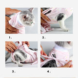 Maxbell Cat Recovery Suit Clothes Breathable for Indoor Cats Dogs Home pink