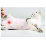 Maxbell Cat Recovery Suit Clothes Breathable for Indoor Cats Dogs Home pink
