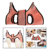 Maxbell Cat Grooming Hammock Helper Harness Restraint Towel Bag for Nursing Washing XS  Pink