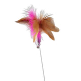 Maxbell Cat Feather Teaser Collar Hands Free Funny Indoor Cats Teasing Wand 1pcs Blue