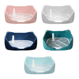 Maxbell Dog Potty Tray with Removable Post Size 40x36x14cm Dog Training Toilet Sky Blue