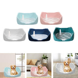 Maxbell Dog Potty Tray with Removable Post Size 40x36x14cm Dog Training Toilet Sky Blue