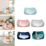 Maxbell Dog Potty Tray with Removable Post Size 40x36x14cm Dog Training Toilet Sky Blue
