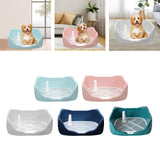 Maxbell Dog Potty Tray with Removable Post Size 40x36x14cm Dog Training Toilet Sky Blue