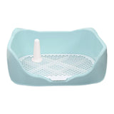 Maxbell Dog Potty Tray with Removable Post Size 40x36x14cm Dog Training Toilet Sky Blue