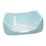 Maxbell Dog Potty Tray with Removable Post Size 40x36x14cm Dog Training Toilet Sky Blue