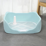 Maxbell Dog Potty Tray with Removable Post Size 40x36x14cm Dog Training Toilet Sky Blue