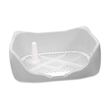 Maxbell Dog Potty Tray with Removable Post Size 40x36x14cm Dog Training Toilet Light Grey