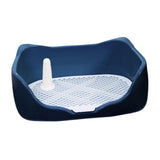 Maxbell Dog Potty Tray with Removable Post Size 40x36x14cm Dog Training Toilet Blue