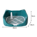 Maxbell Dog Potty Tray with Removable Post Size 40x36x14cm Dog Training Toilet Green