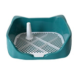 Maxbell Dog Potty Tray with Removable Post Size 40x36x14cm Dog Training Toilet Green