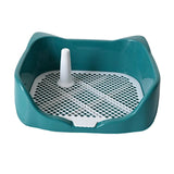 Maxbell Dog Potty Tray with Removable Post Size 40x36x14cm Dog Training Toilet Green