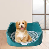 Maxbell Dog Potty Tray with Removable Post Size 40x36x14cm Dog Training Toilet Green