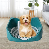 Maxbell Dog Potty Tray with Removable Post Size 40x36x14cm Dog Training Toilet Green