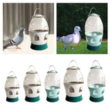 Maxbell Pigeon Water Dispenser Feeder Bird Feeding Drinker for Parrot Dove Parakeet 2L Gray 27cmx17.5cm