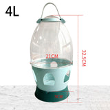 Maxbell Pigeon Water Dispenser Feeder Bird Feeding Drinker for Parrot Dove Parakeet 4L Green 32.5cmx21cm
