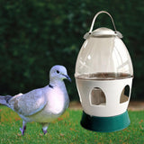Maxbell Pigeon Water Dispenser Feeder Bird Feeding Drinker for Parrot Dove Parakeet 6L Gray 38.5cmx21cm