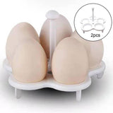 Maxbell 2x Egg Steam Rack for Steam Pot Container Holder Eggs Cooker for Kitchen