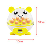 Maxbell Mini 9 Eggs Incubator Hatcher Machine for Hatching Chicken Parakeet Eggs Yellow