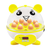 Maxbell Mini 9 Eggs Incubator Hatcher Machine for Hatching Chicken Parakeet Eggs Yellow