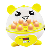 Maxbell Mini 9 Eggs Incubator Hatcher Machine for Hatching Chicken Parakeet Eggs Yellow