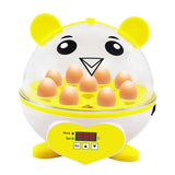 Maxbell Mini 9 Eggs Incubator Hatcher Machine for Hatching Chicken Parakeet Eggs Yellow