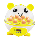 Maxbell Mini 9 Eggs Incubator Hatcher Machine for Hatching Chicken Parakeet Eggs Yellow