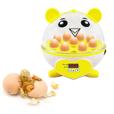 Maxbell Mini 9 Eggs Incubator Hatcher Machine for Hatching Chicken Parakeet Eggs Yellow