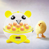 Maxbell Mini 9 Eggs Incubator Hatcher Machine for Hatching Chicken Parakeet Eggs Yellow