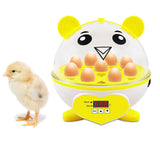 Maxbell Mini 9 Eggs Incubator Hatcher Machine for Hatching Chicken Parakeet Eggs Yellow