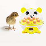 Maxbell Mini 9 Eggs Incubator Hatcher Machine for Hatching Chicken Parakeet Eggs Yellow