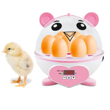 Maxbell Mini 9 Eggs Incubator Hatcher Machine for Hatching Chicken Parakeet Eggs Pink