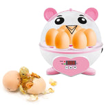 Maxbell Mini 9 Eggs Incubator Hatcher Machine for Hatching Chicken Parakeet Eggs Pink