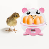 Maxbell Mini 9 Eggs Incubator Hatcher Machine for Hatching Chicken Parakeet Eggs Pink