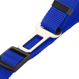 Maxbell dog Seat Belt car Accessories Travel Clip Strap Nylon 70cm Harness Blue