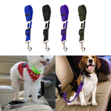 Maxbell dog Seat Belt car Accessories Travel Clip Strap Nylon 70cm Harness Blue