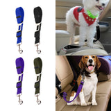 Maxbell dog Seat Belt car Accessories Travel Clip Strap Nylon 70cm Harness Blue