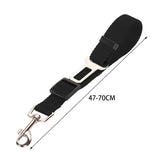 Maxbell dog Seat Belt car Accessories Travel Clip Strap Nylon 70cm Harness Black
