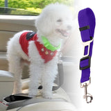 Maxbell dog Seat Belt car Accessories Travel Clip Strap Nylon 70cm Harness Violet