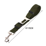 Maxbell dog Seat Belt car Accessories Travel Clip Strap Nylon 70cm Harness Green