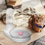 Maxbell Pet Water Dispenser Gravity Waterer Cat Water Feeder for Kitten Puppy Cats