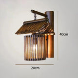 Maxbell Retro style Woven Sconce Light Lamp E27 Decorate for Hotel Cafe Kitchen