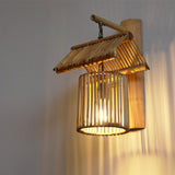 Maxbell Retro style Woven Sconce Light Lamp E27 Decorate for Hotel Cafe Kitchen