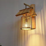 Maxbell Retro style Woven Sconce Light Lamp E27 Decorate for Hotel Cafe Kitchen