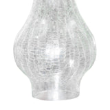 Maxbell Oil Lamp Chimney Lamp Shade Kerosene Glass for Light Fixtures Hotel Kitchen Crackle Shade