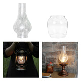 Maxbell Oil Lamp Chimney Lamp Shade Kerosene Glass for Light Fixtures Hotel Kitchen Crackle Shade