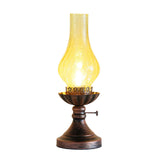 Maxbell Oil Lamp Chimney Lamp Shade Kerosene Glass for Light Fixtures Hotel Kitchen Crackle Shade