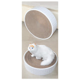 Maxbell Cats Scratcher Pads Decorative Activity Toys Protect Furniture Pet Supplies White