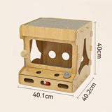 Maxbell Pet Cat Scratcher Board Bed Scratch Pad Pad Interactive Play Toy Durable Game Console