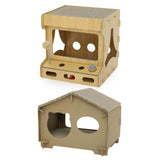 Maxbell Pet Cat Scratcher Board Bed Scratch Pad Pad Interactive Play Toy Durable Game Console